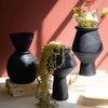 Wooden Black Vase Set of 3