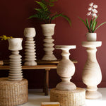 Turned Wood Tower Set of 3