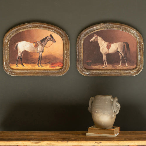 Arched Framed Horse Prints Framed Artwork Set of 2