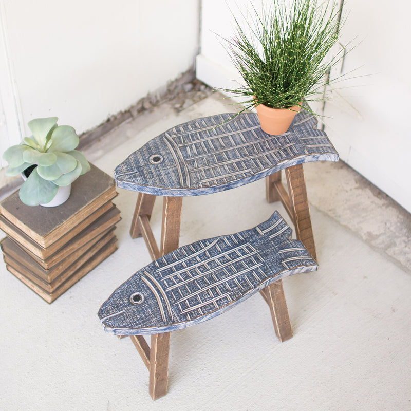 Fish Stool Set of 2