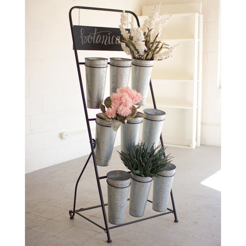 Bucket Flower Rack