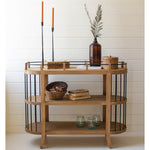 Oval Three Tierd Console Table