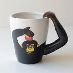 Ceramic Monkey Mug Set of 4