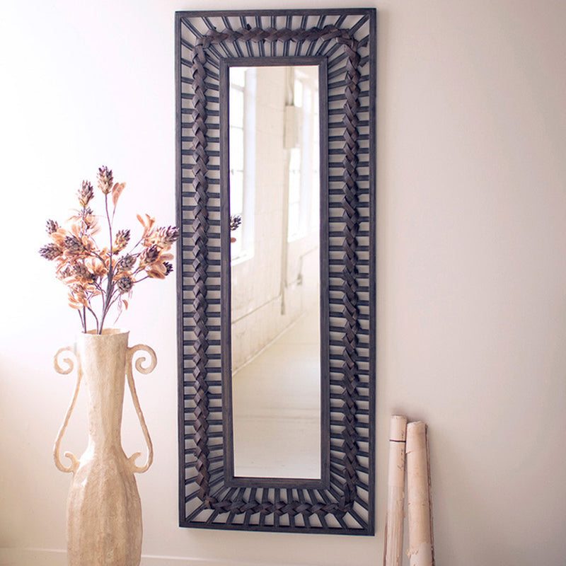 Bamboo Rectangle Large Wall Mirror