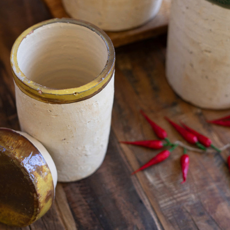 Ceramic Lidded Canister Set of 3