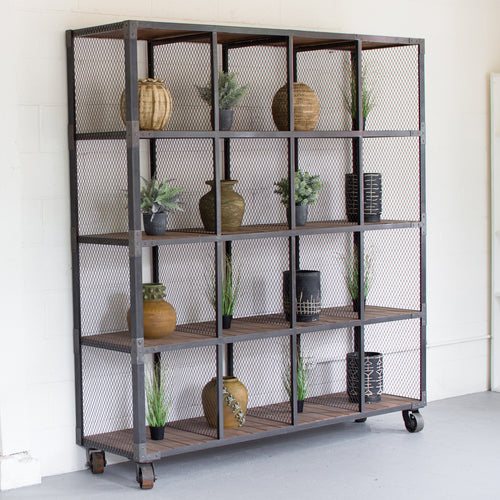 Recycled Honey Wood Bookshelf