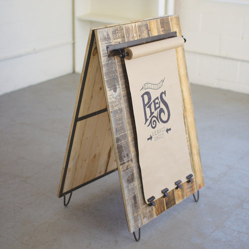 Recycled Wood Sandwich Board