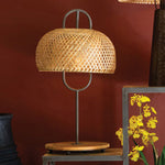 Metal and Wood Table Lamp