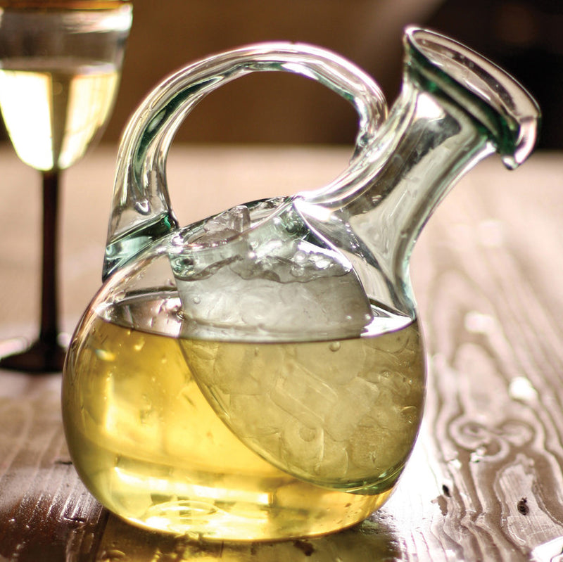 Tilted White Wine Decanter