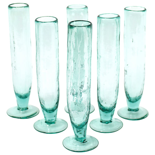 Recycled Champagne Flute Set of 6