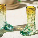 Boot Recycled Glass Shot Glass Set of 6