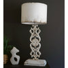 Carved Damask Base Table Lamp