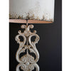 Carved Damask Base Table Lamp