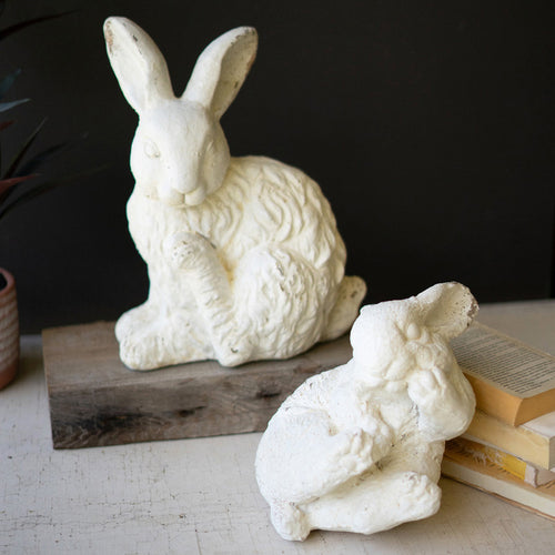 Rabbit Sculpture Set of 2