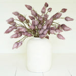 Purple Faux Plant Stem Set of 6