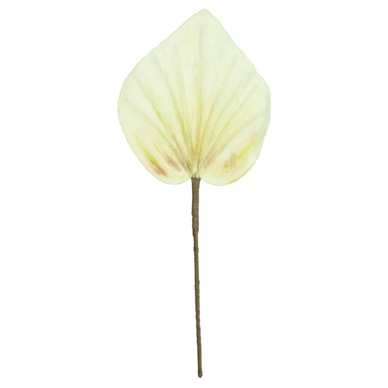 White Leaf Faux Plant Stem Set of 6