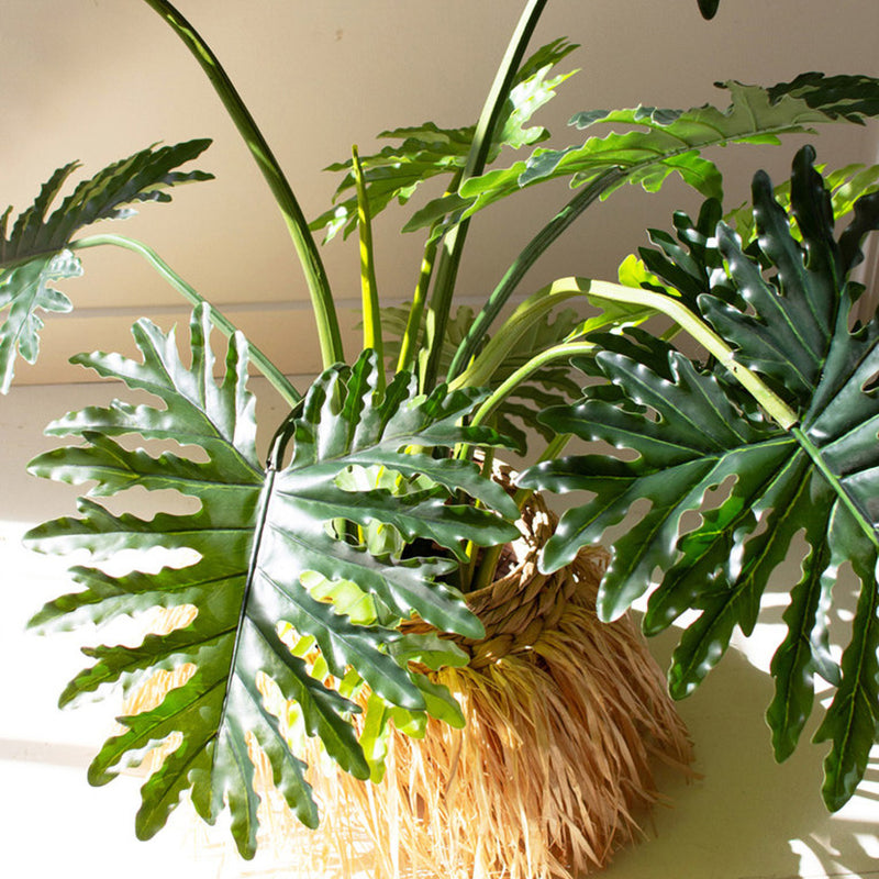 Split Leaf Palm Tree Potted Faux Plant