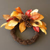 Magnolia Leaves and Pine Cones Wreath Set of 2