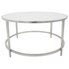 Round Stone Top Coffee Table