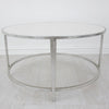 Round Stone Top Coffee Table