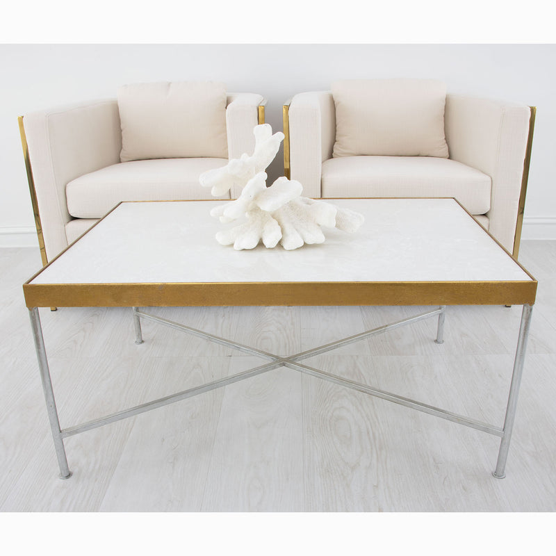 Silver and Gold Coffee Table