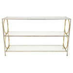 Silver and Gold Console Table