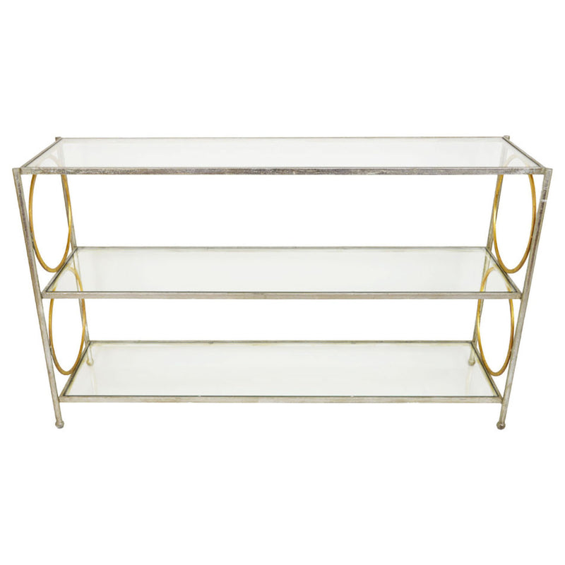 Silver and Gold Console Table