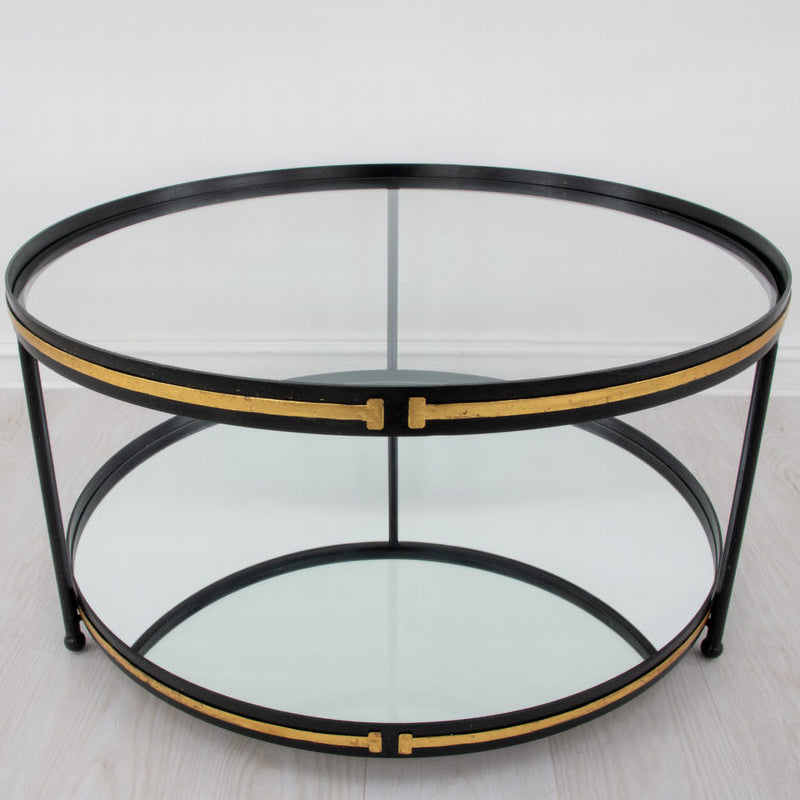 Round Mirrored Coffee Table