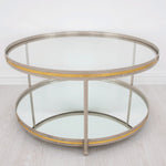 Round Mirrored Coffee Table