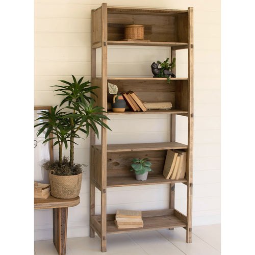 Wooden Box Bookshelf