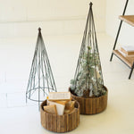 Metal Tree Storage Basket Set of 2