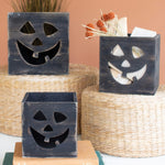 Jack-O-Lantern Wooden Box Set of 3