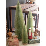 Bottle Brush Christmas Tree Tabletop Accent Set of 3