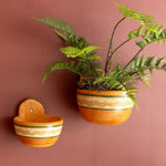 Terracotta Painted Wall Planter Set of 2