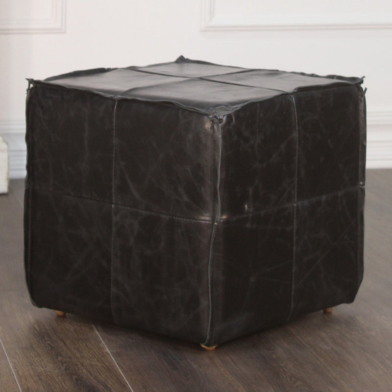 Peninsula Home Leather Cube