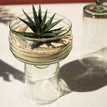 Reversible Glass Compote Set of 2