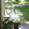 Large Glass Tilted Pitcher