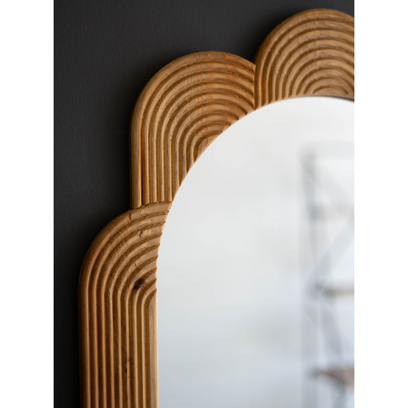 Grooved Wall Mirror