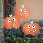 Jack-O-Lantern Yard Stake Set of 3