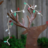 Deer Painted Metal Yard Art Set of 2