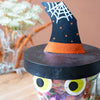 Witch Hat Painted Lidded Pot