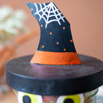 Witch Hat Painted Lidded Pot