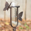 Cast Iron Butterfly Rain Gauge