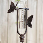 Cast Iron Butterfly Rain Gauge