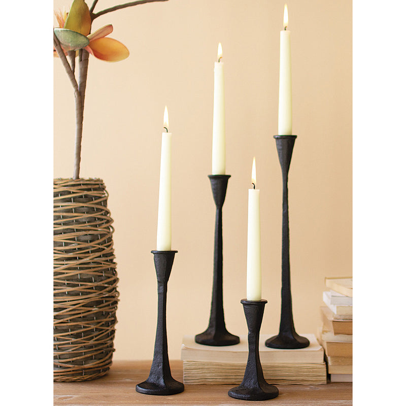 Cast Iron Candle Holder Set of 4