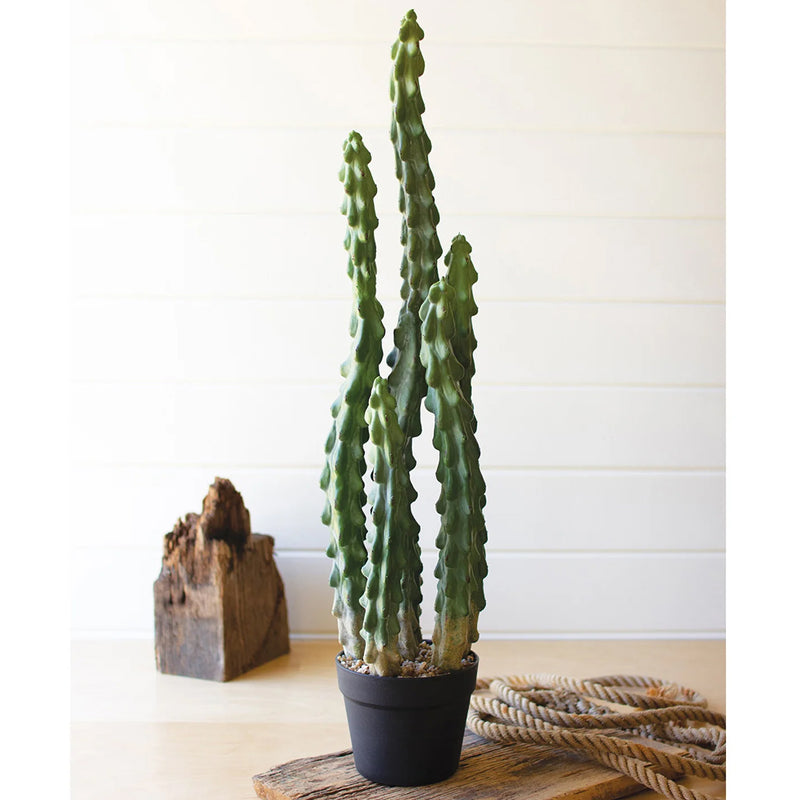 Six Stem Cactus Faux Plant