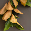 Artificial Magnolia Leaves Faux Stem Set of 6