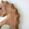 Wood Framed Seahorse Wall Mirror