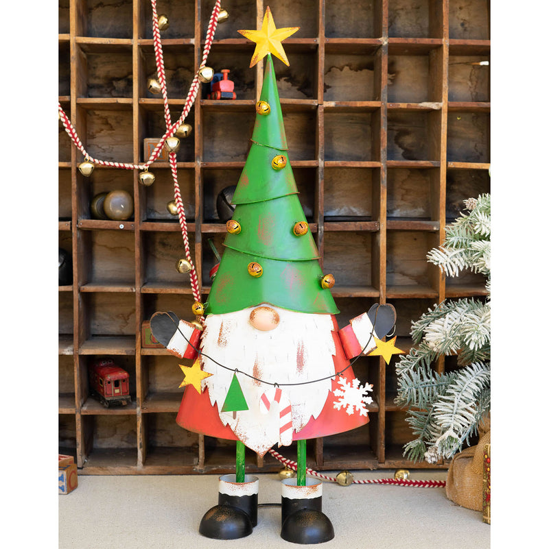 Christmas Gnome Metal Art