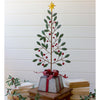 Gold Star Christmas Tree Metal Art